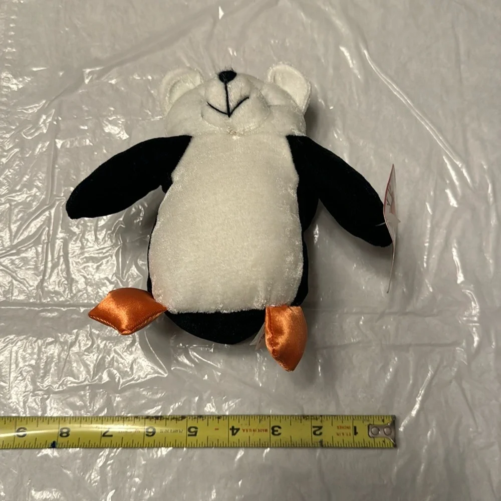 NWT Christmas Costume Bears Black, White And Orange Snuggie Toy